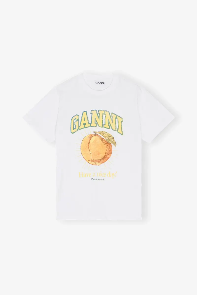 Avslappnad persikofärgad T-shirt Avslappnad persikofärgad T-shirt