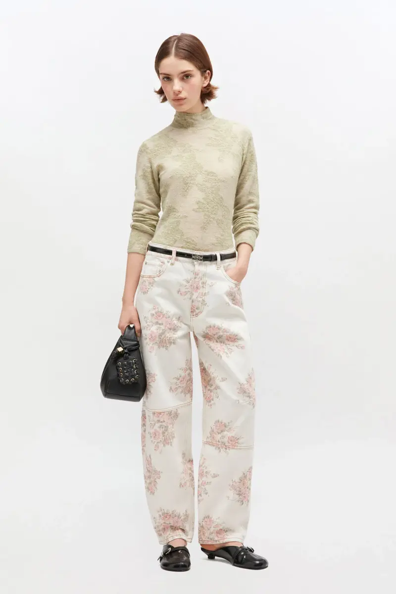 Blommönstrad Stary-jeans