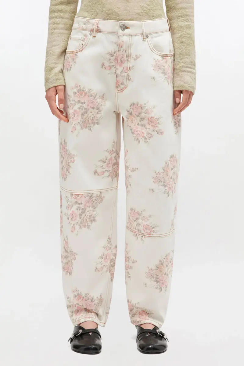 Blommönstrad Stary-jeans