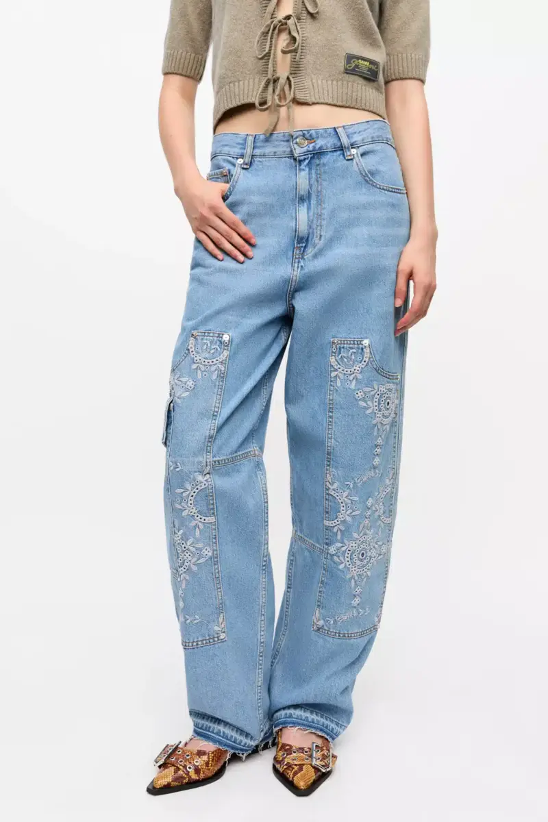 Broderie Anglaise Carpenter-jeans