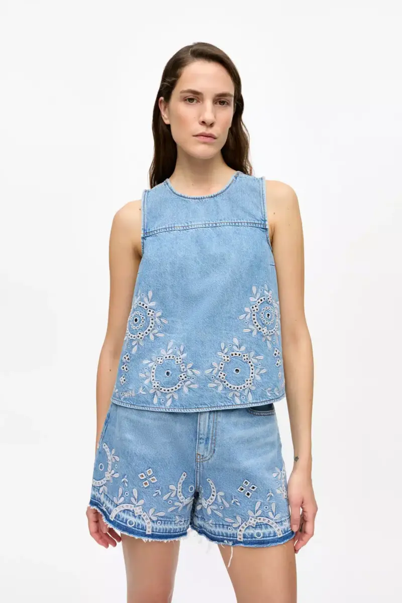 Broderie Anglaise-top Broderie Anglaise-top