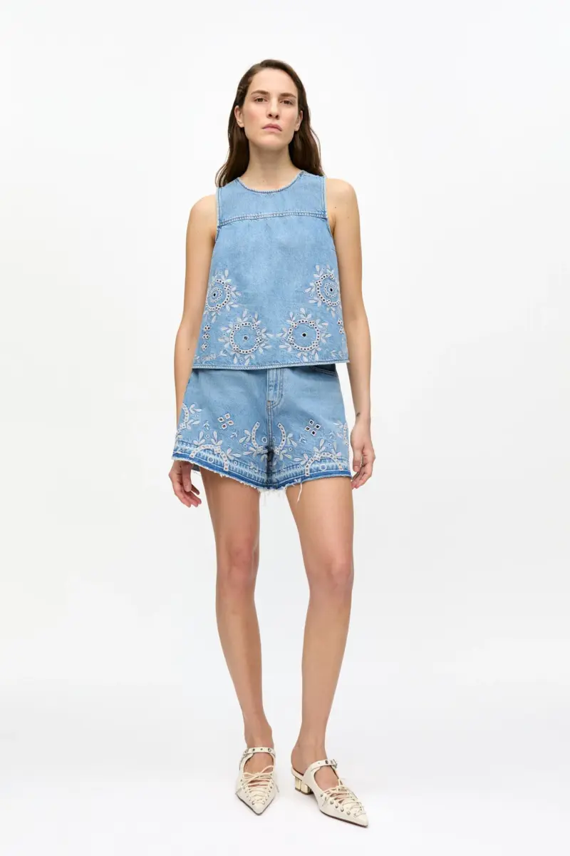 Broderie Anglaise-top Broderie Anglaise-top