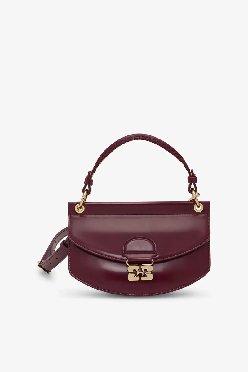 Burgundy Mini Top Handle Apo-G-väska