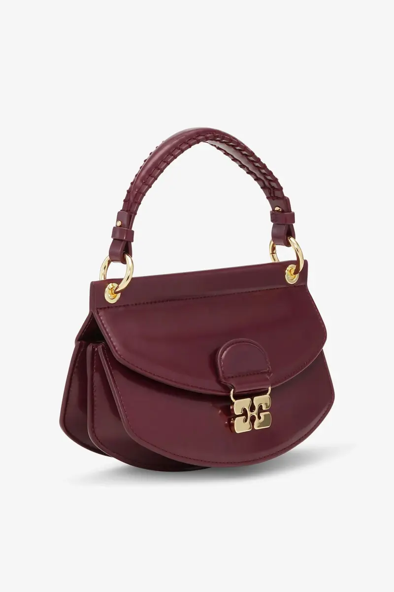 Burgundy Mini Top Handle Apo-G-väska