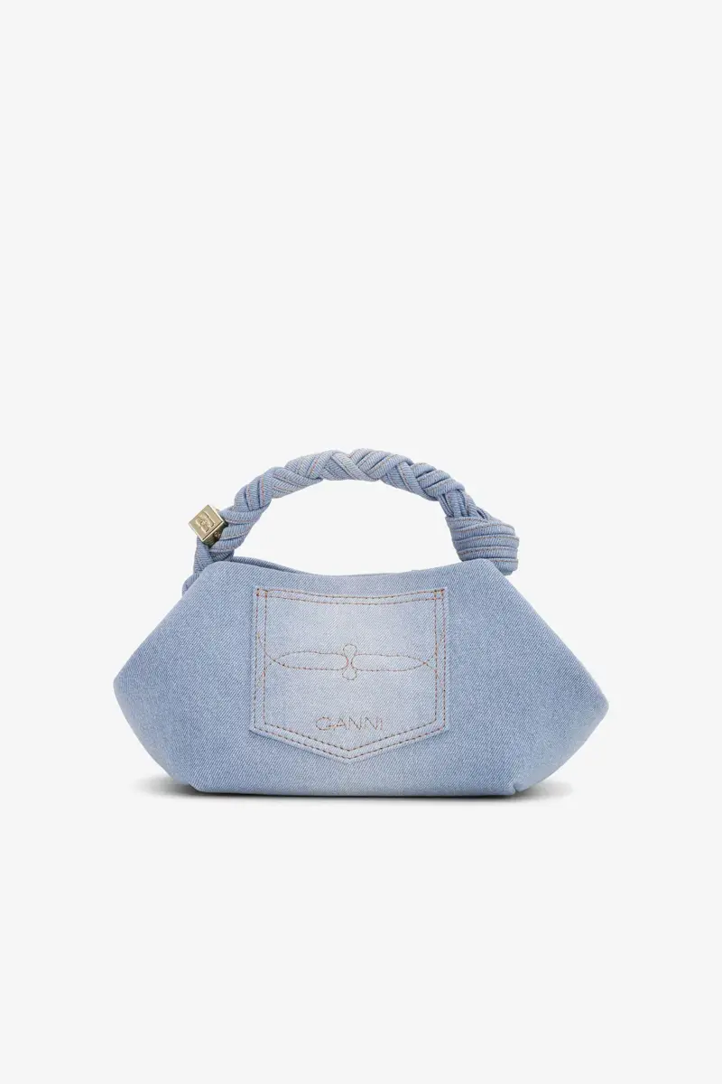 Denim liten GANNI Bou-väska