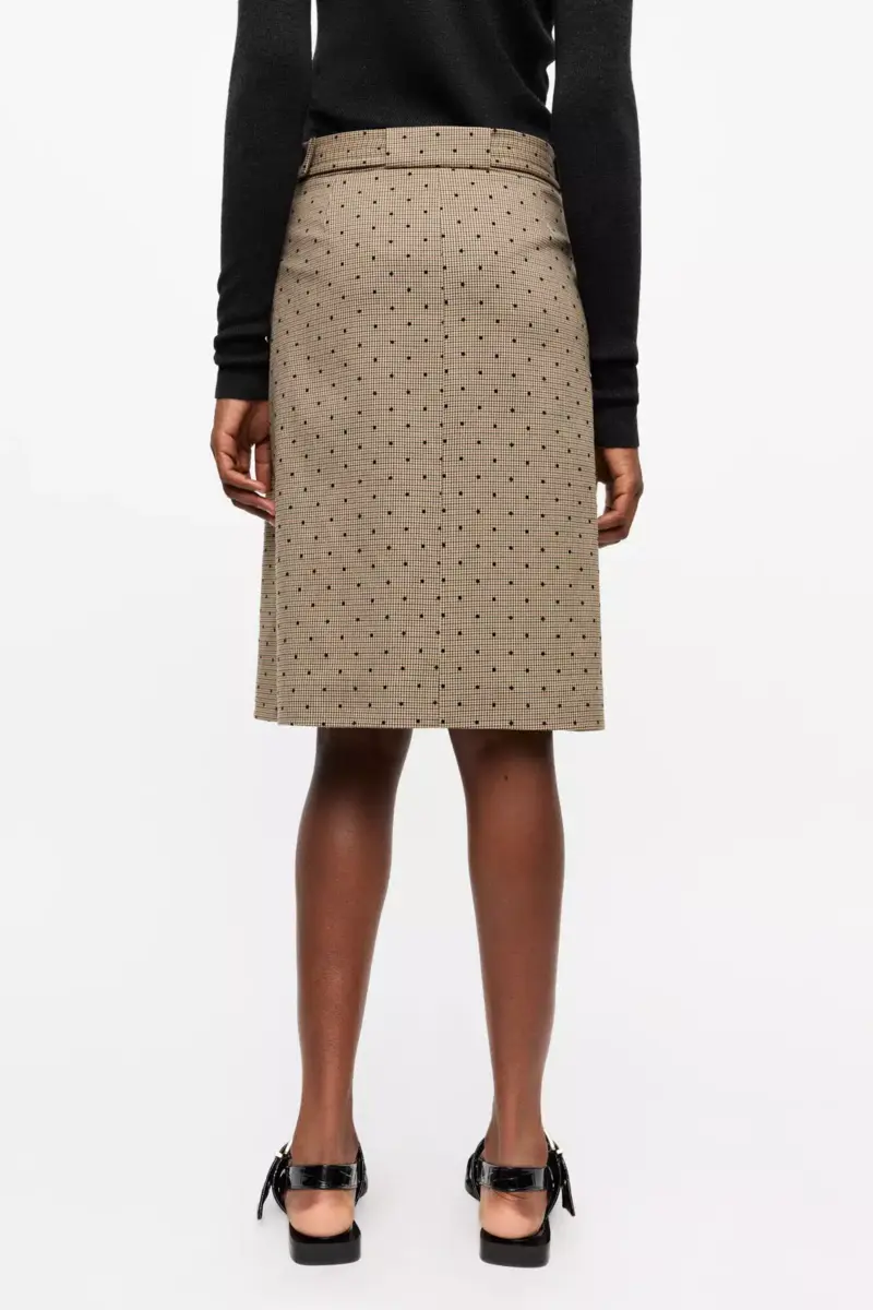 Flock Check Suiting Skirt Flock Check Suiting Skirt