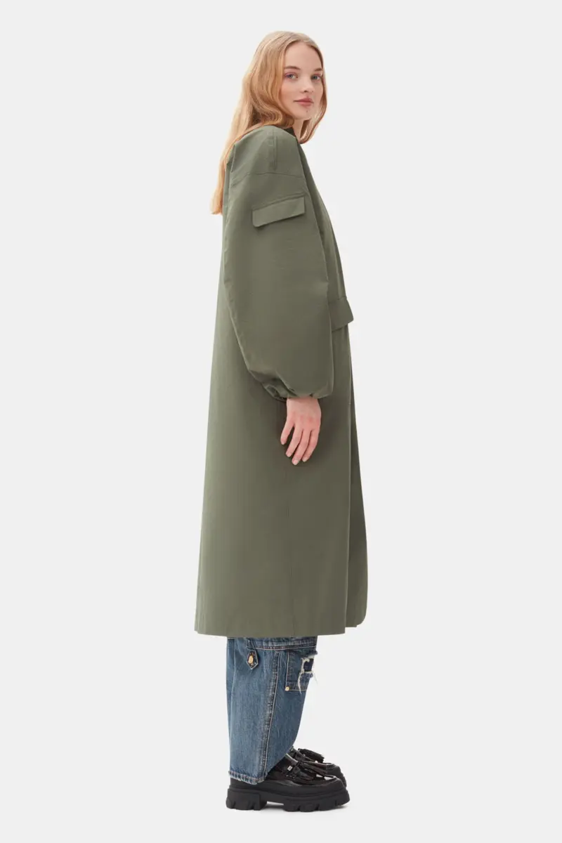 Grön oversized kappa i tech seersucker Grön oversized kappa i tech seersucker