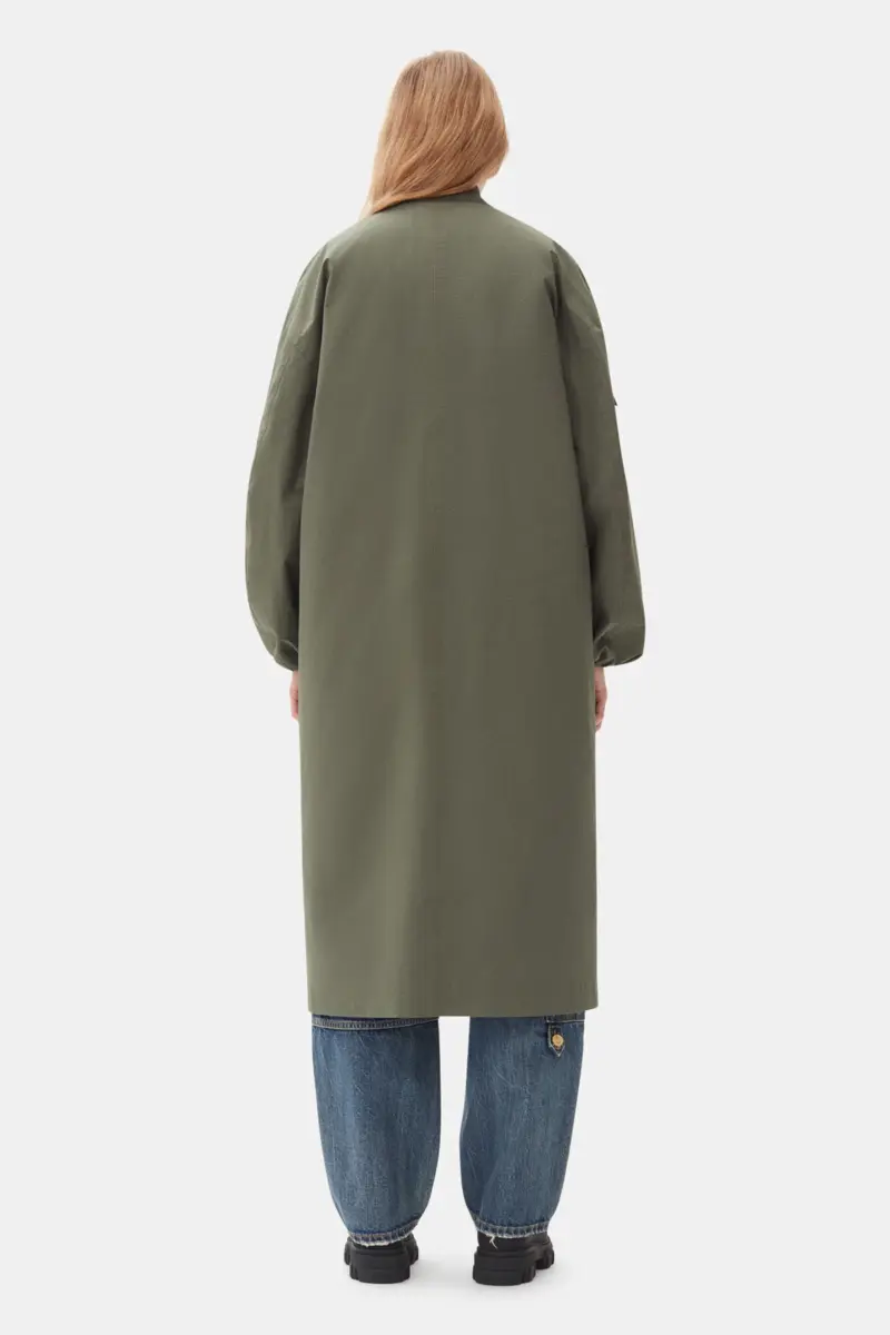 Grön oversized kappa i tech seersucker Grön oversized kappa i tech seersucker