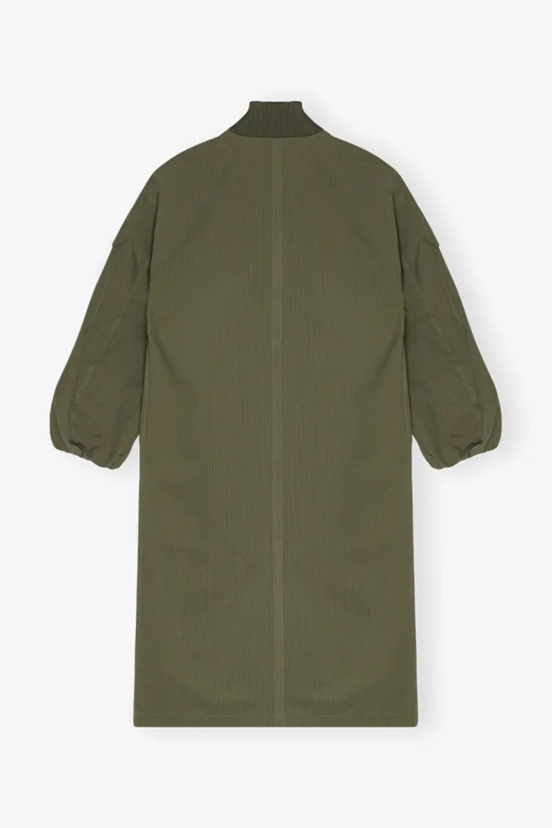 Grön oversized kappa i tech seersucker Grön oversized kappa i tech seersucker