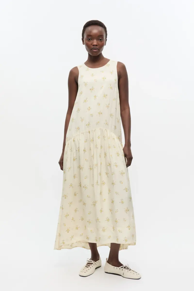 Ivory Floral Dress