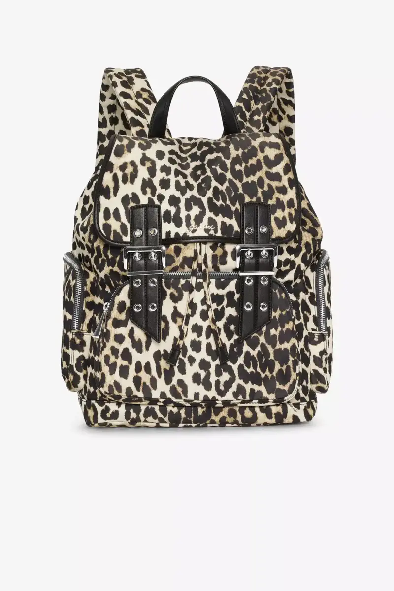 Leopard Bucky nylonryggsäck