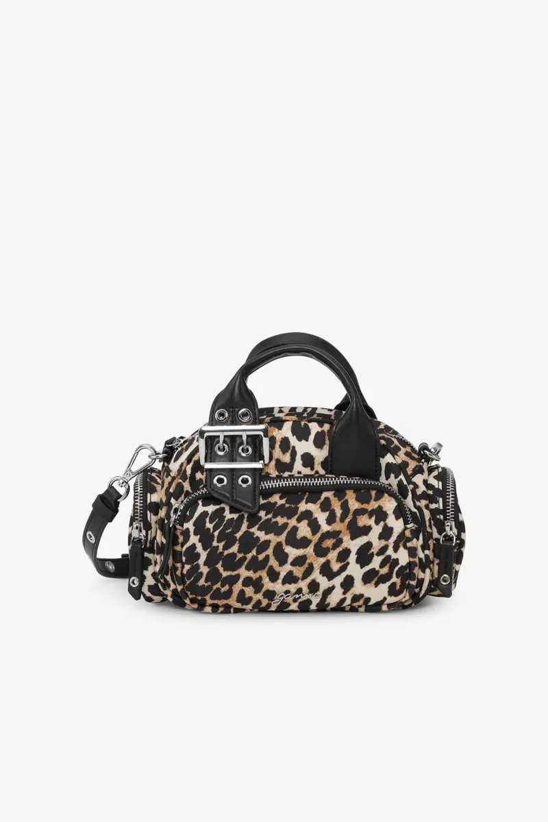 Leopard Mini Polochon-väska