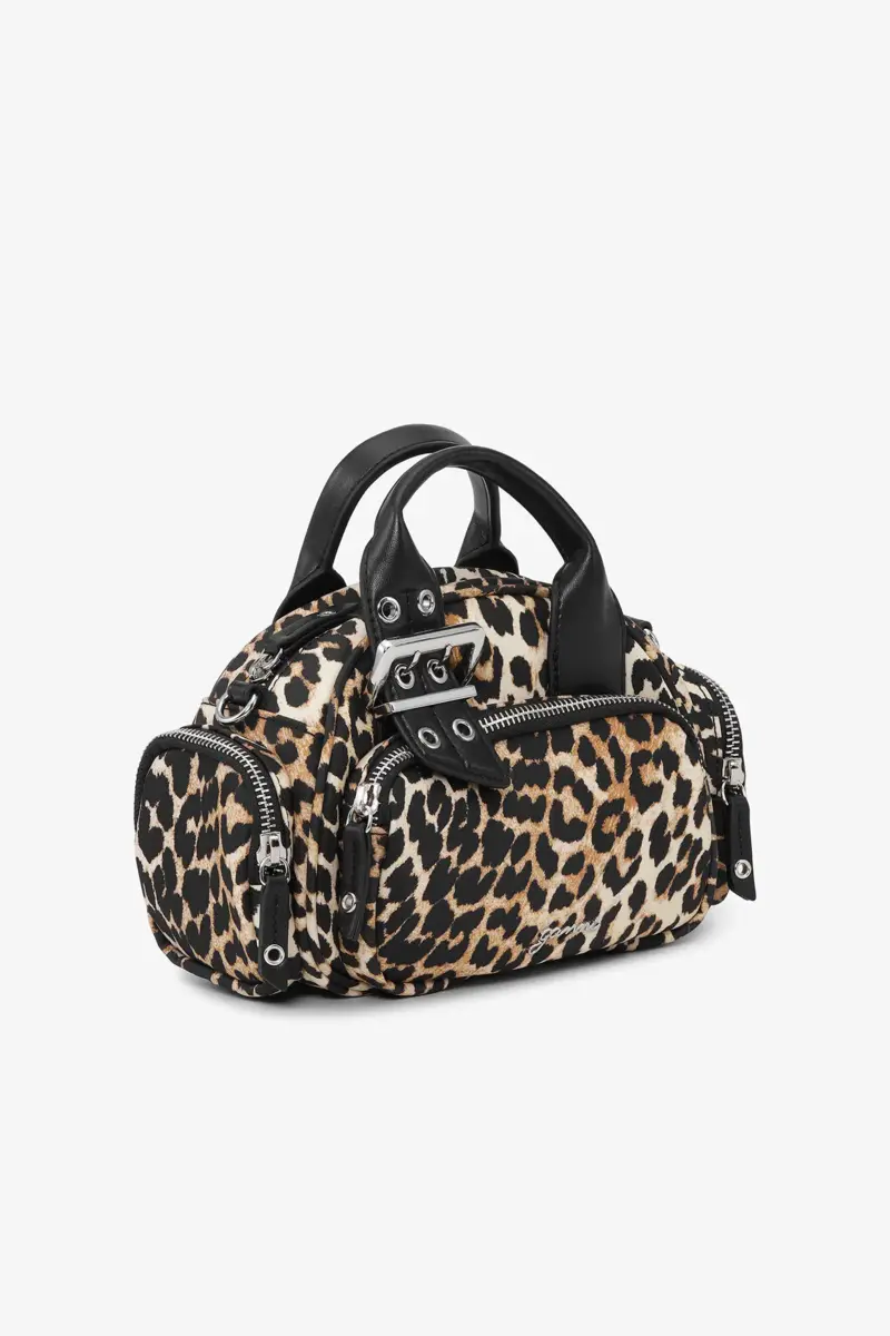 Leopard Mini Polochon-väska