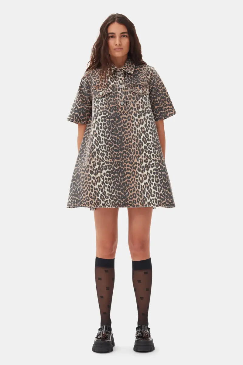 Leopard miniklänning