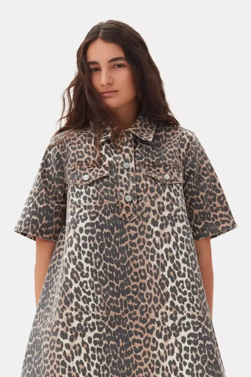 Leopard miniklänning
