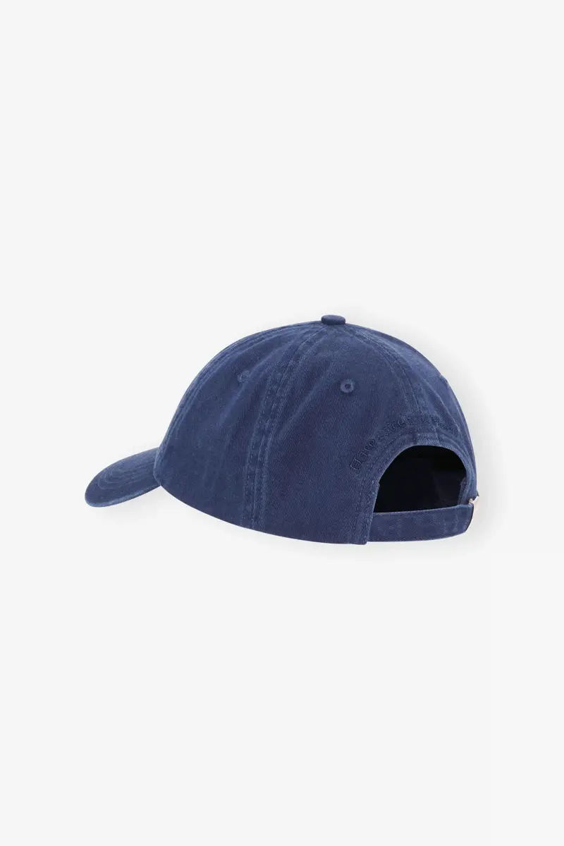 Marinblå canvas-keps
