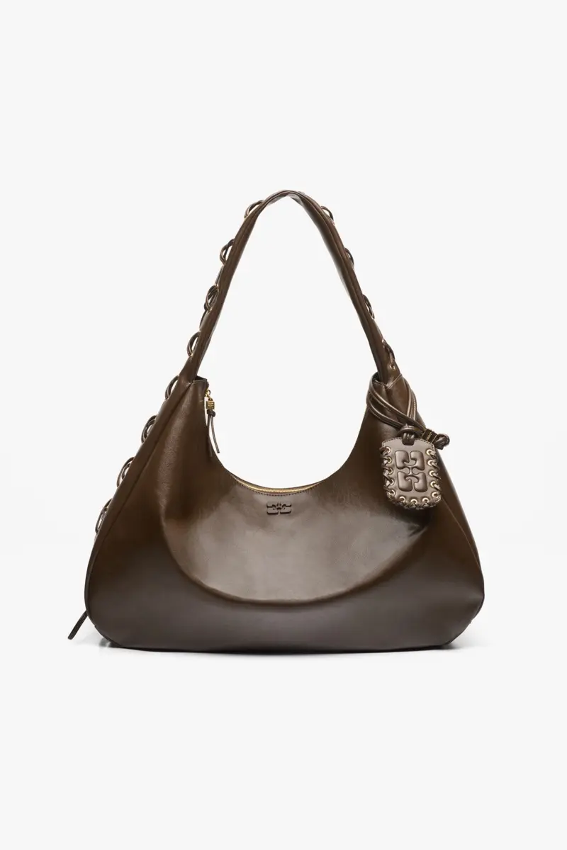 Mörk olivgrön Oleatex XXL hobo-väska