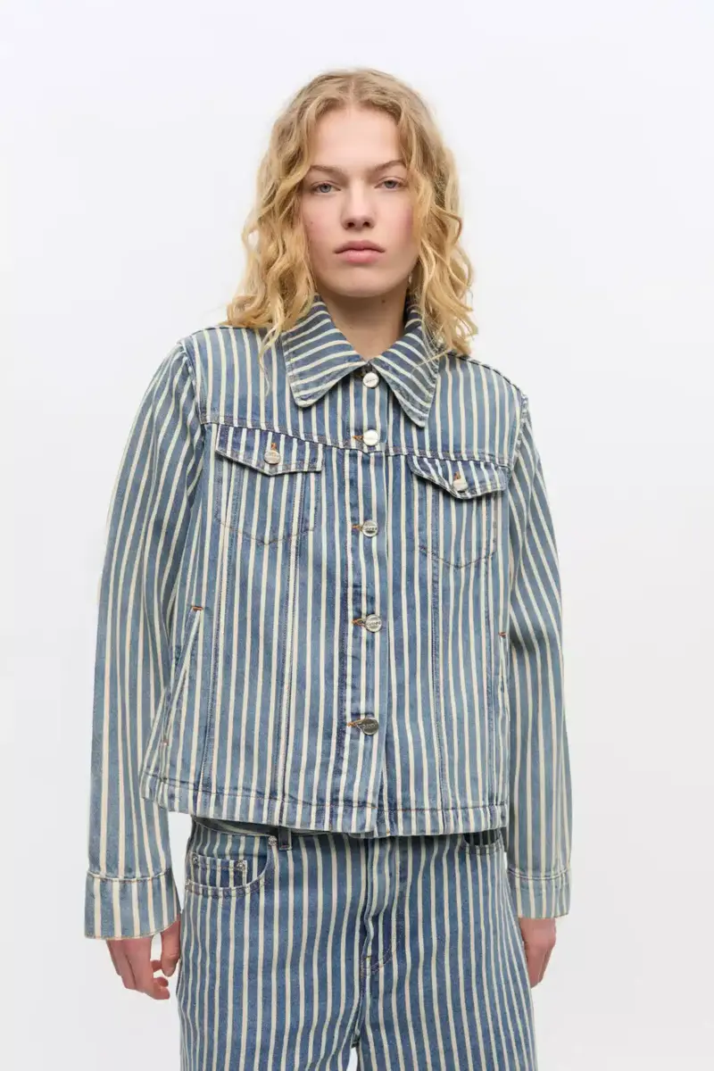 randig denimjacka 1 - Randig denimjacka