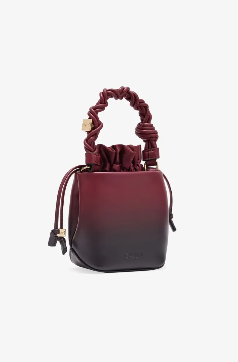 Röd gradient Mini GANNI Bou Bucket Bag