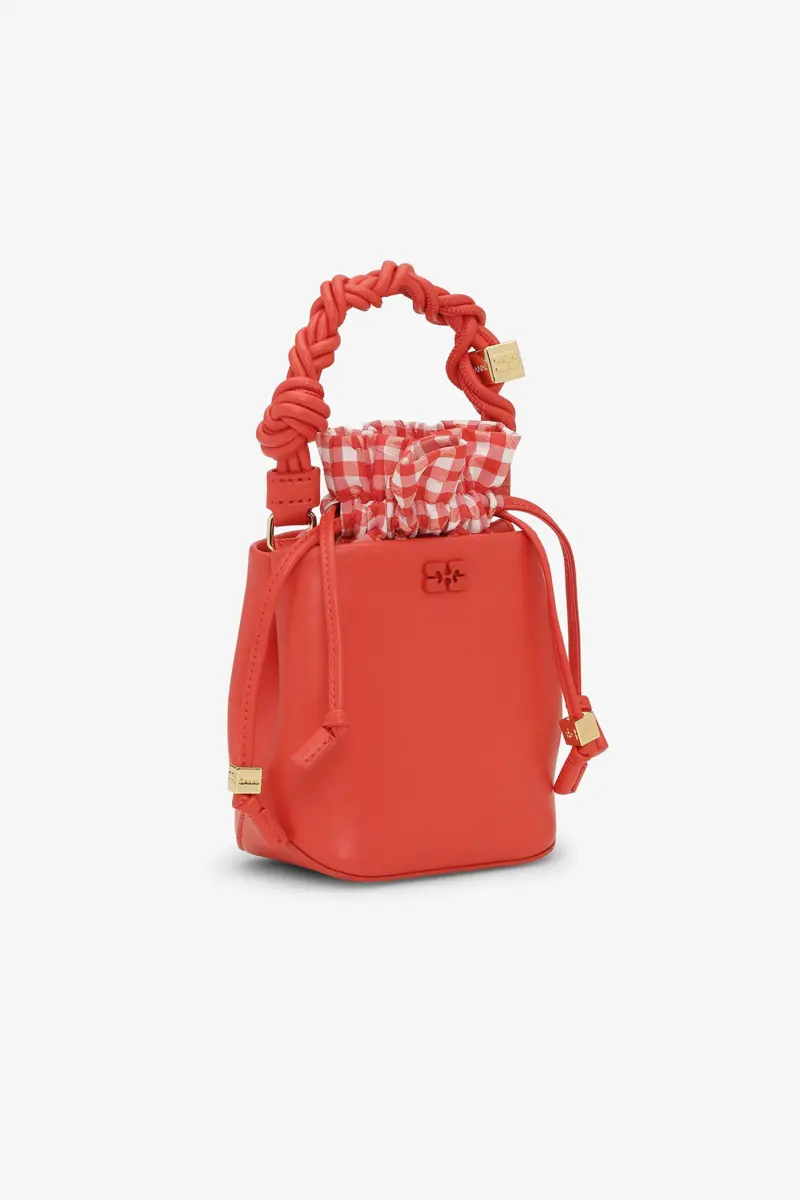 Röd Mini GANNI Bou Bucket Bag