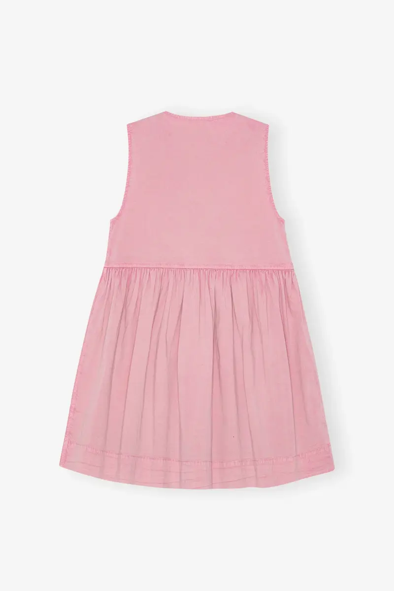 Rosa tvättad klänning