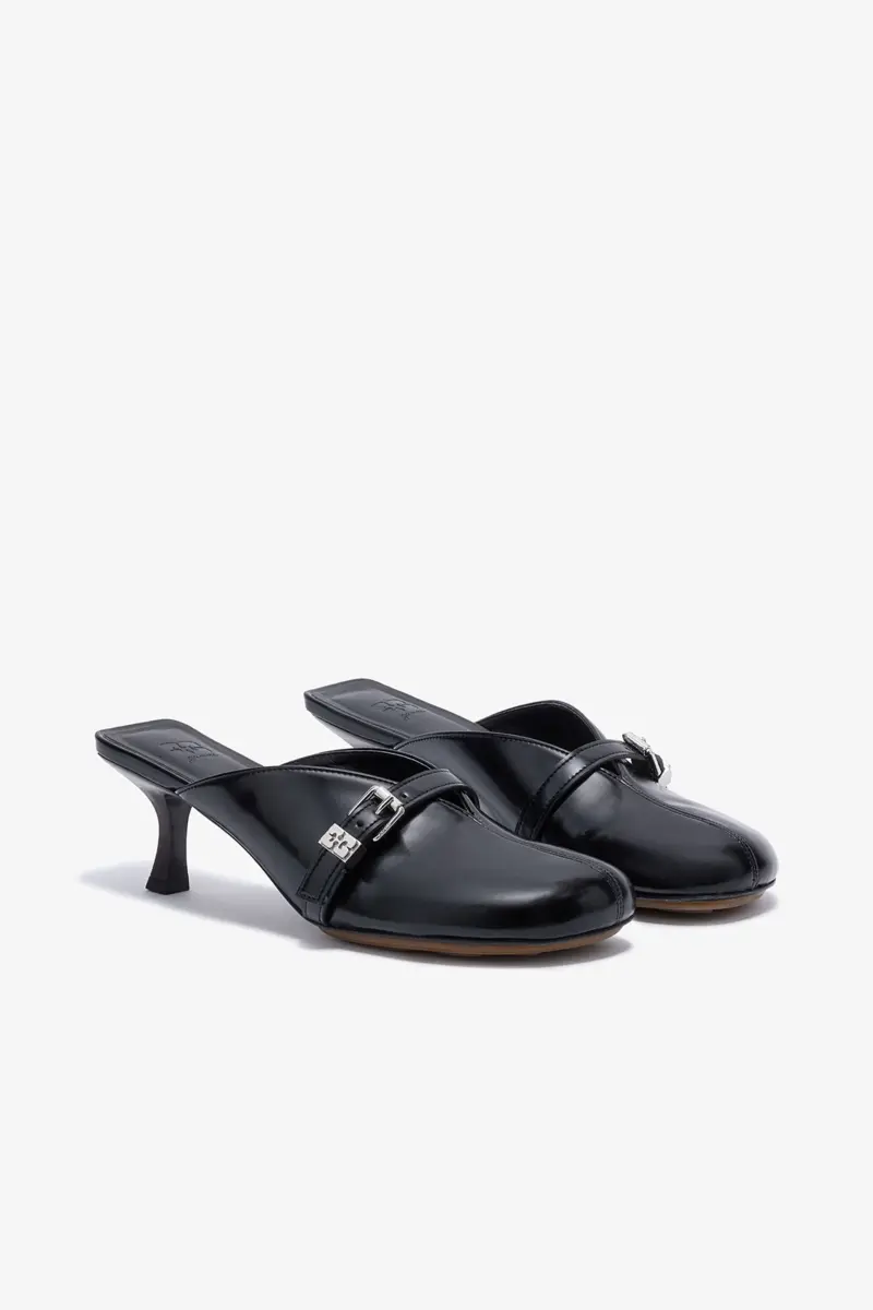 Sue klackmules i svart Oleatex Sue klackmules i svart Oleatex