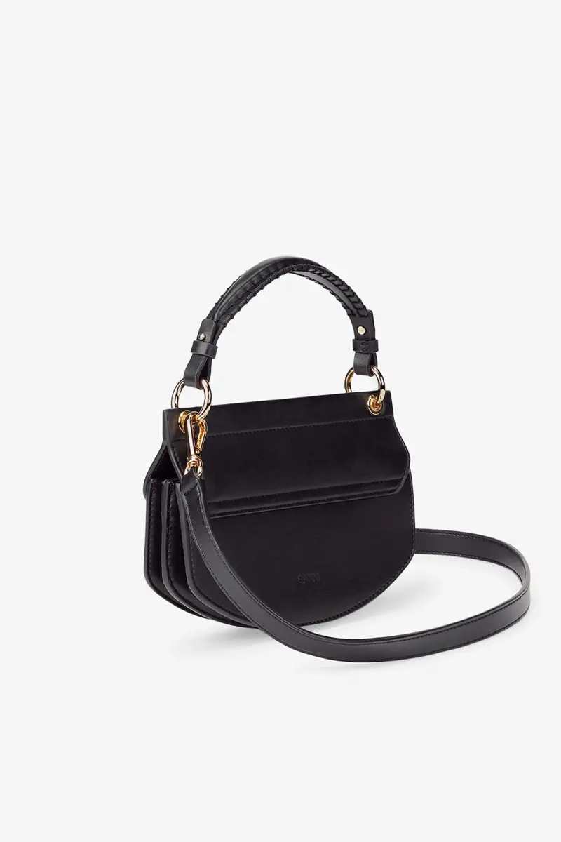 Svart mini Apo-G-väska med handtag