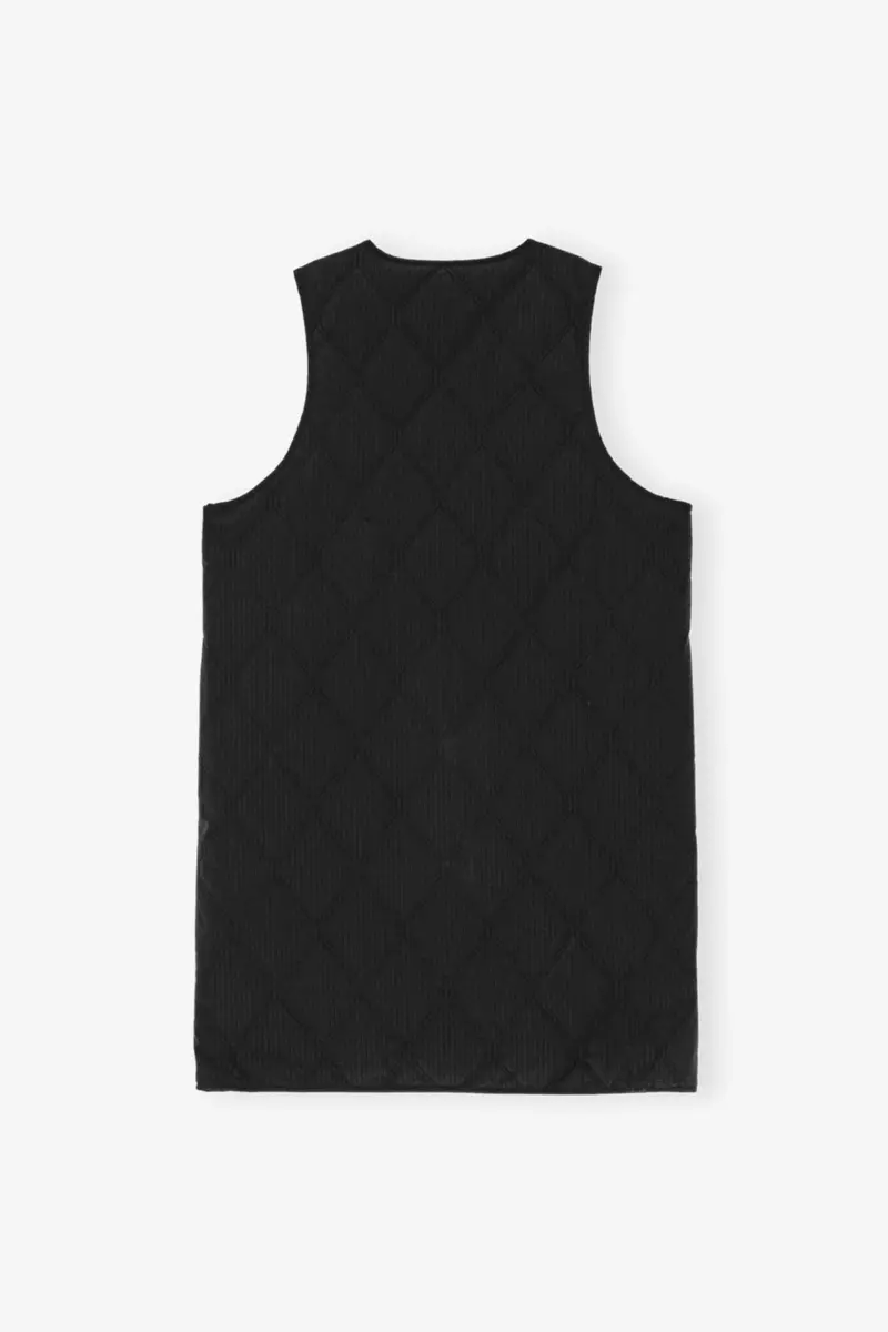 Svart oversized kappa i tech-seersucker Svart oversized kappa i tech-seersucker