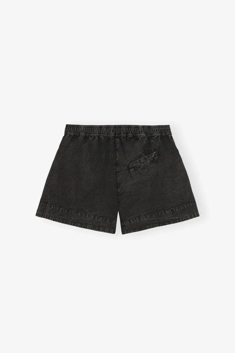 Svarta shorts i tvättad bomull