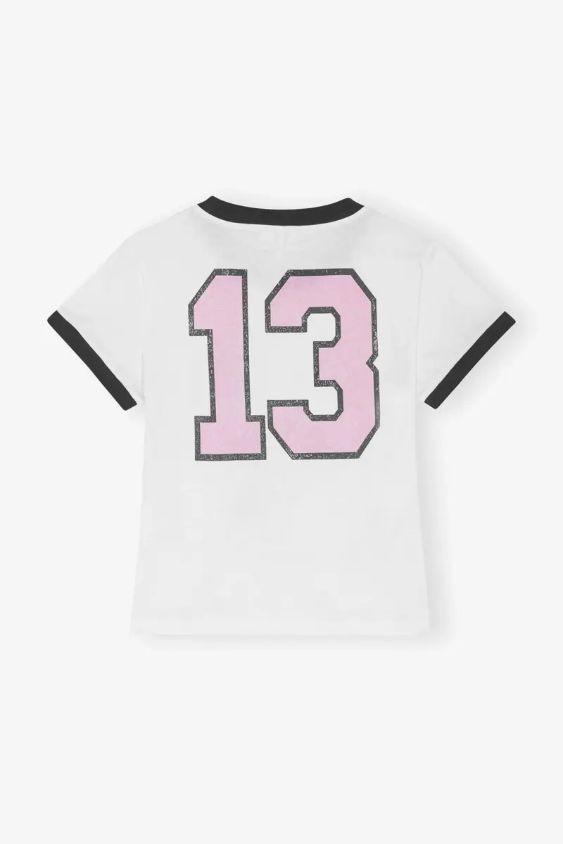 Vit bas-T-shirt med häxmotiv Vit bas-T-shirt med häxmotiv